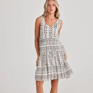 Talisman The Label Lucky Charm Cotton Voile Dress Size M Boho Coastal Beach